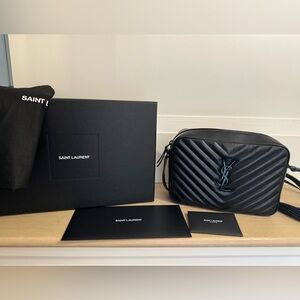 YSL Saint Laurent Lou Camera Bag - Black